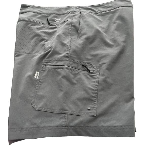MAGELLAN FLEX FISH GEAR SHORTS, MENS, XL, GREY, ACTIVEWEAR-FLAT FRONT ZIP BUTTON - Picture 5 of 11